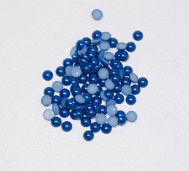 Pusiniai akriliniai perliukai Mėlyni (8 mm apie 100 vnt)