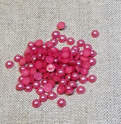 Half pearls Pink (6mm, 100pcs)