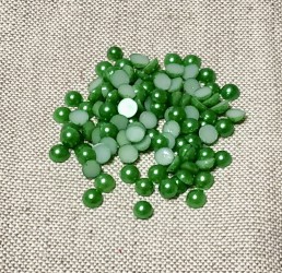Half pearls Green (6mm, 100pcs)
