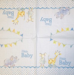 Napkin Animals Blue