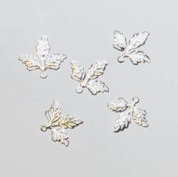 Leaves 5 pcs Silver