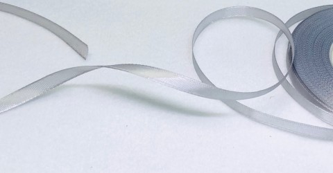 Satin Ribbon Grey (0,6cm, 1m)