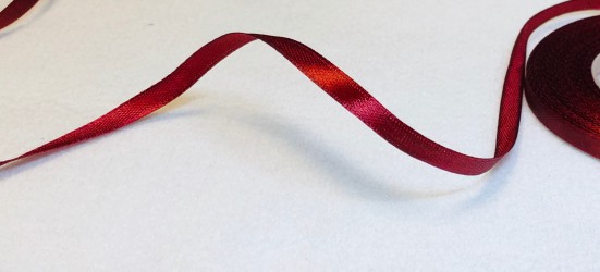 Satin Ribbon Burgundy (0,6cm, 1m)
