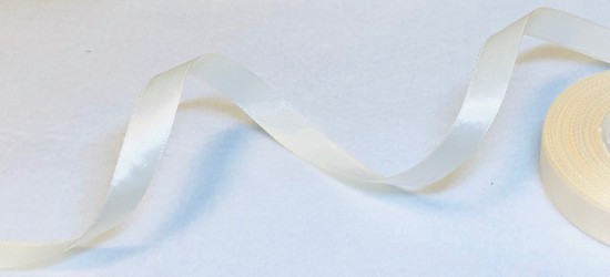 Satin Ribbon Cream (1,2cm, 1m)