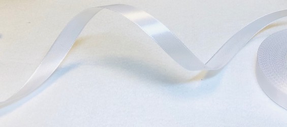 Satin Ribbon White (1,2cm, 1m)