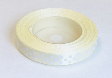 Satin Ribbon Cream (1,2cm, 18m)