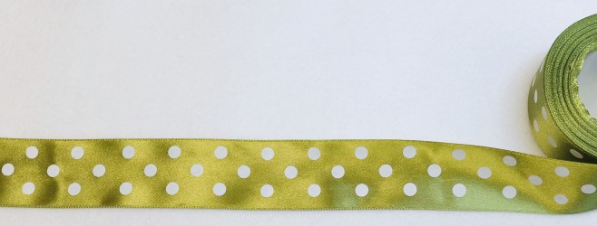 Satin Ribbon Dark Olive (3,8cm, 1m)