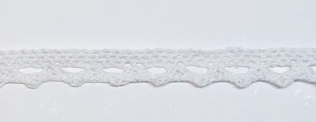 Medvilninė juostelė Balta (1 m, 1cm)