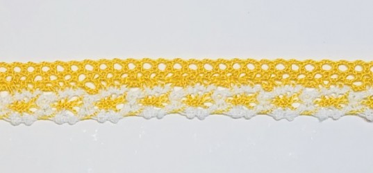 Lace trim Yellow (1m, 2cm)