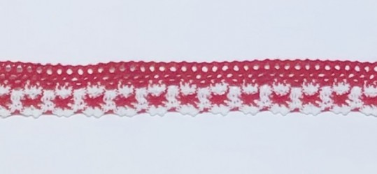 Lace trim Red (1m, 2cm)
