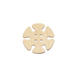 Button - flower 4 cm