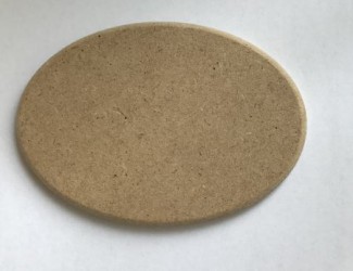 Ovalas iš MDF (10 cm x 7 cm)