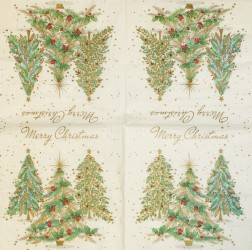 Napkin Christmas trees