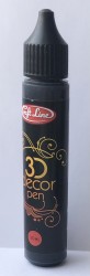 3D kontūras Juodas 30ml