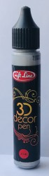 3D  kontūras Sidabrinis 30ml
