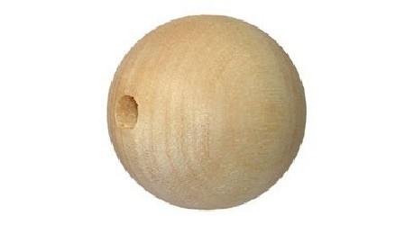 Wooden bead (2,5 cm)
