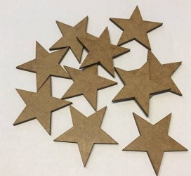 Stars from MDF (10 pcs)