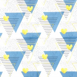 Napkin Triangles Blue