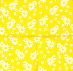 Napkin Flowers Yellow