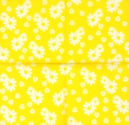 Napkin Flowers Yellow