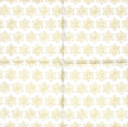 Napkin Snowflakes gold