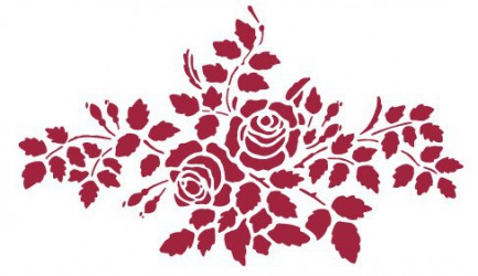 Stencil - roses