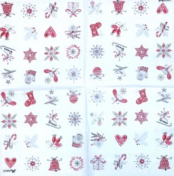 Napkin Red Christmas