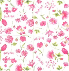 Napkin Flowers pink