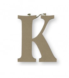 Letter K from MDF