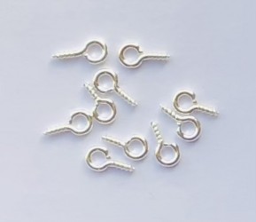 Screws 10 pcs silver