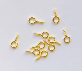 Screws 10 pcs gold