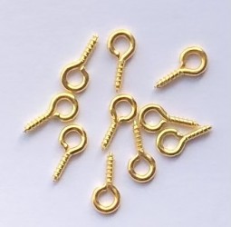 Screws 10 pcs gold