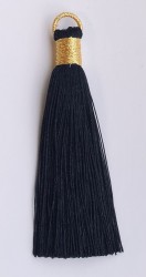 Tassel Black/gold 7,5 cm