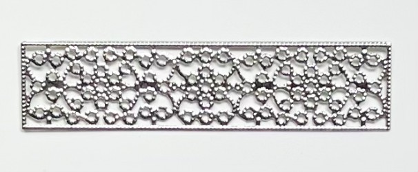 Metalinė plokštelė (sidabrinė)